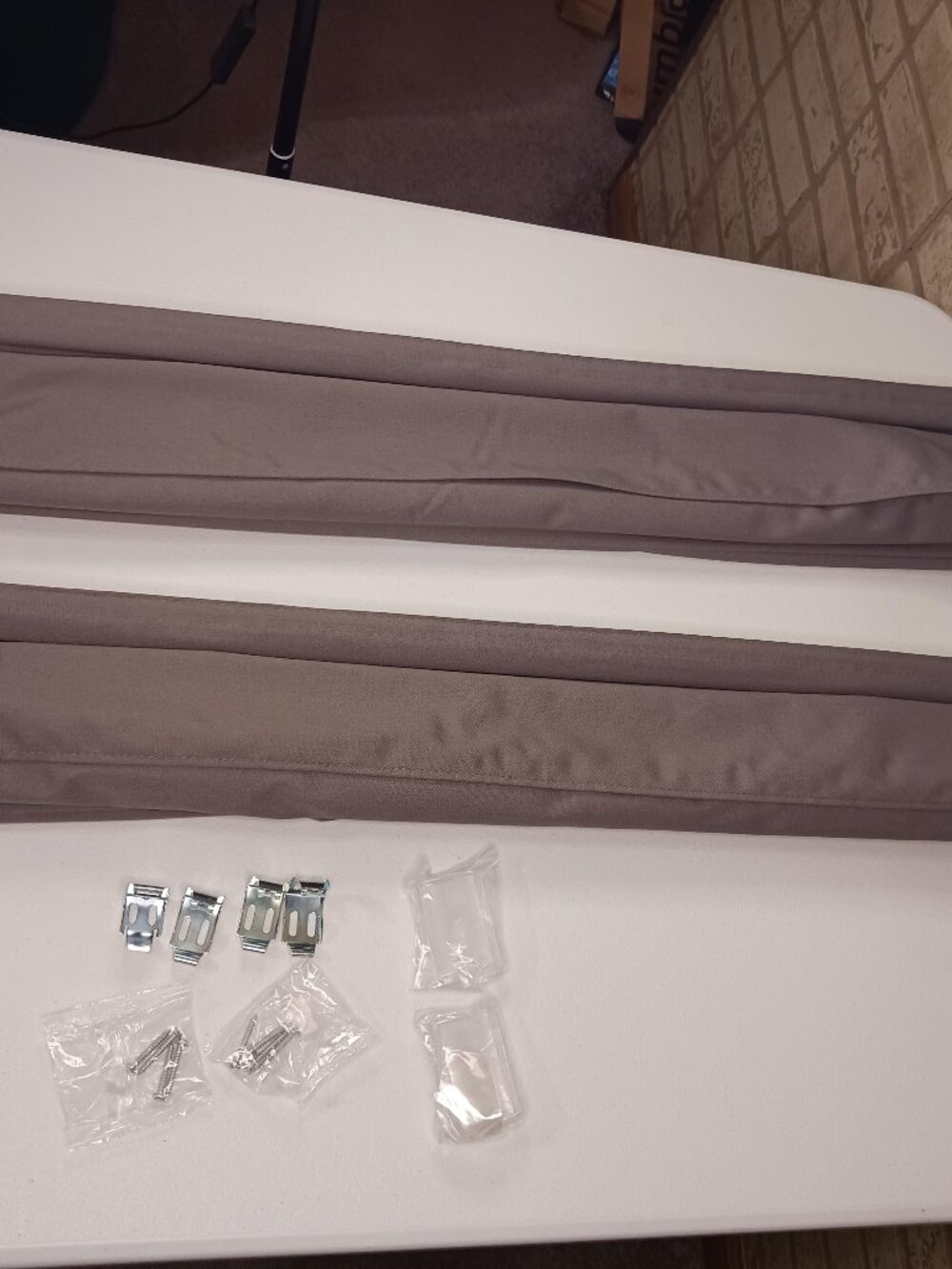 Lot of 2 Dover Cordless Roman Shades 34'' W 64'' L Room Darkening